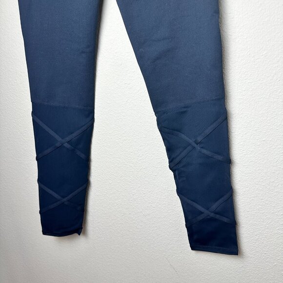 NWT ZELLA Lace Up Mesh Detail Leggings Running Tights Black size XL 14/16 - Picture 7 of 12